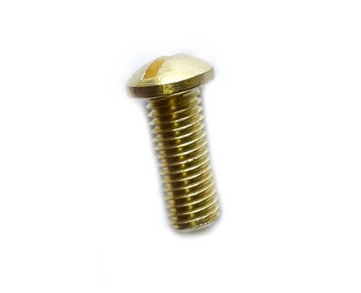 SLOTED ROUNDED BRASS BOLT